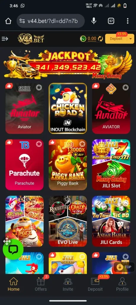 V44 BET Game Download